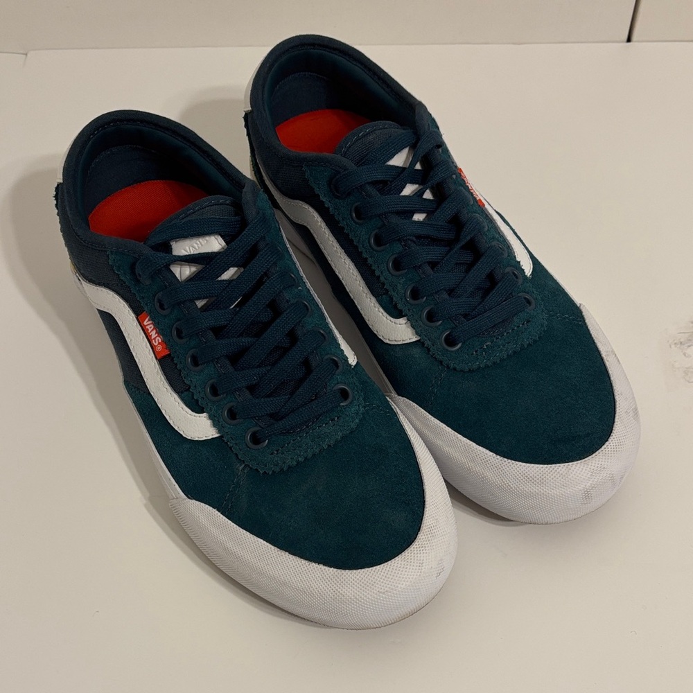 Vans Dark Teal and White Casual Shoes